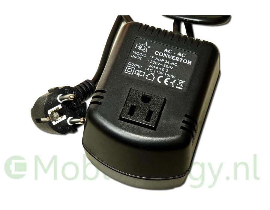 Omvormer 230 naar 110 volt 100 watt